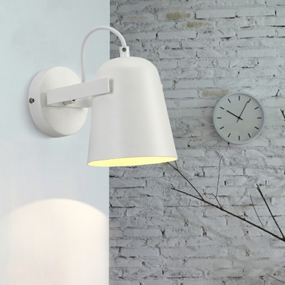 Macaron Modern Wall Lamp 1 Light Metal Wall Light for Bedroom