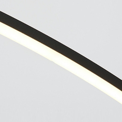 Modern Curved Floor Lamp 1 Light Metal Floor Lamp for Bedroom