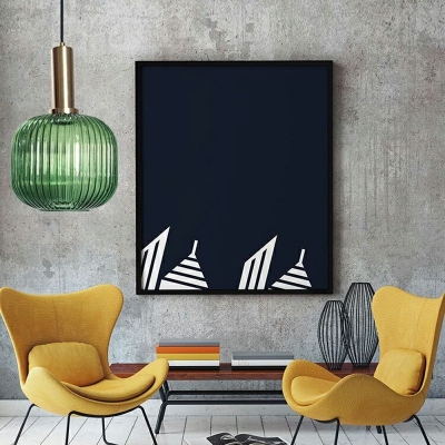 Modern Glass Hanging Pendant Lights Minimalist Ceiling Pendant Light for Living Room
