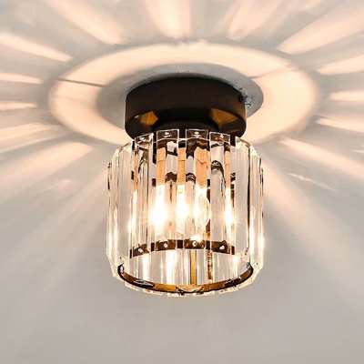 Modern Minimalist Ceiling Light Nordic Style Glass Flushmount Light with Hole 2-4'' Dia