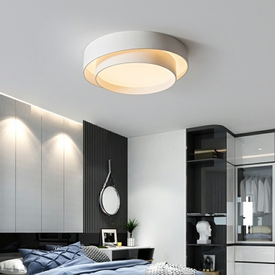 Nordic LED Ceiling Llight Modern Creative Round Flushmount Ceiling Light for Bedroom