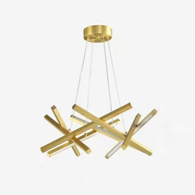 Postmodern Sputnik Chandelier Lamp Metal Gold Chandelier Light