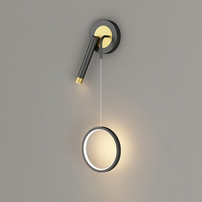 Simple Cylinderical Reading Wall Light Metal Wall Mounted Light Fixture