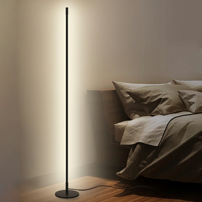 Simple LED Living Room Bedroom Vertical Line Floor Lamp Standing Lamps