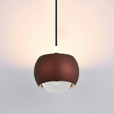 1 Light Globe Down Lighting Pendant Modern Minimalism Hanging Ceiling Light for Bedroom
