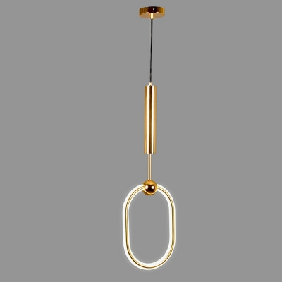 LED Linear Hanging Ceiling Lights Glass Luxury Bedroom Bar Hanging Light Fixtures