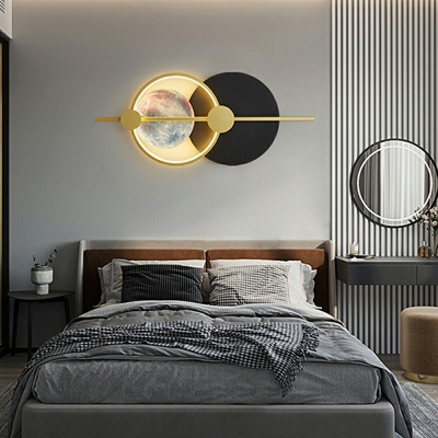 Metal LED Flush Mount Wall Sconce Modern Sconce Lights for Bedroom