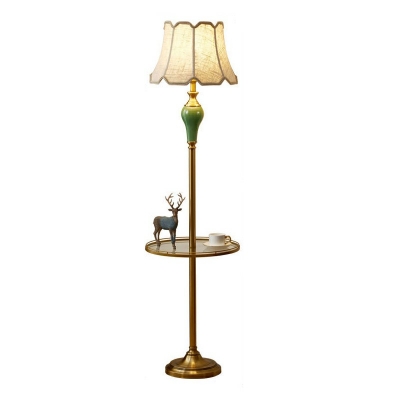 1-Light Floor Lights Contemporary Style Bell Shape Metal Standing Lamp