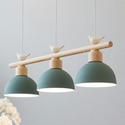 3-Light Island Pendants Modern Style Cone Shape Metal Chandelier Lighting