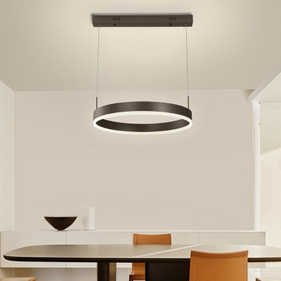 Black Linear Pendant Light Fixture Modern Dining Room Bedroom Chandelier Lighting Fixtures