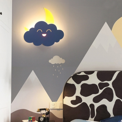 Cloud Shape Wall Mounted Light Fixture with Acrylic Shade Wall Mounted Lighting