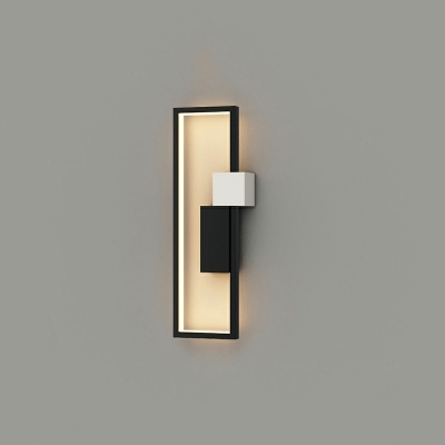 LED Linear Wall Mounted Lighting Minimalism Flush Mount Wall Sconce for Living Room