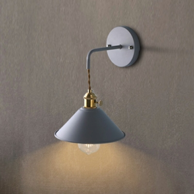 Macaron Wall Lamp 1 Light Metal Wall Light for Bedroom