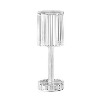 Minimalist Style Glass Table Lamp Wrought Iron Desk Lamp for Living Room and Study Room