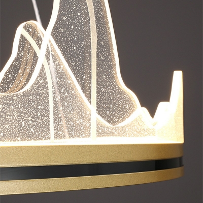 Modern Iceberg Chandelier Light LED Acrylic Ceiling Pendant
