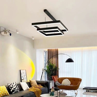 Multilayer Hanging Light Modern Style Acrylic Suspension Light for Living Room