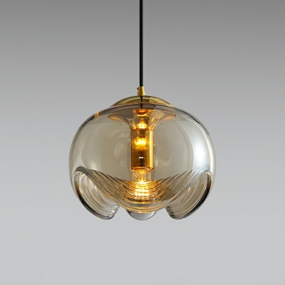 Nordic Simple Ceiling Pendant Light Luxury Long Line Personality Glass Pendant Light