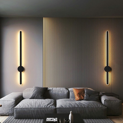 Art Deco Linear Wall Lighting Fixtures Metal Wall Mounted Light Fixture