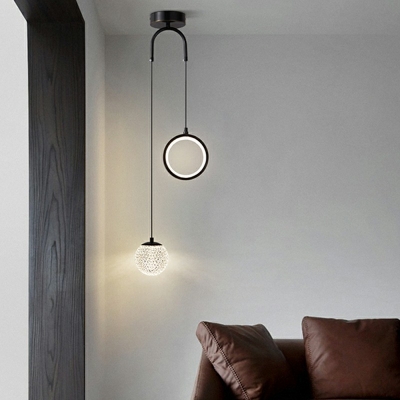 Ceiling Lamps Modern Style Glass Suspension Pendant Lighting for Living Room