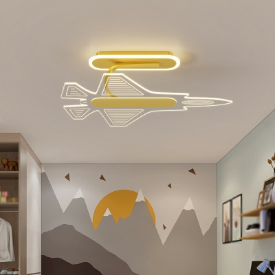 Flush-Mount Children's Room Style Acrylic Flush Mount Lamps for Living Room