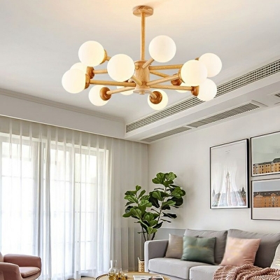 Hanging Lighting Contemporary Style Glass Hanging Lamps for Living Room
