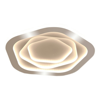 Modern Minimalist Ceiling Lamp Rose Shape Romantic Flush Mount Light for Bedroom