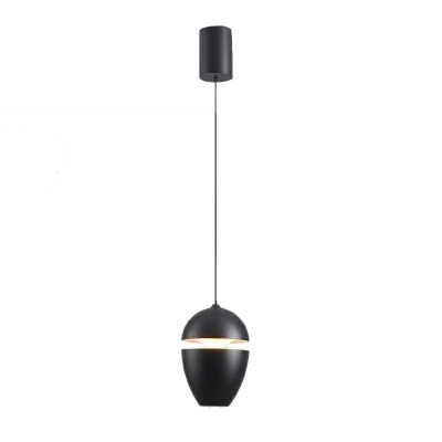 1-Light Pendant Lighting Contemporary Style Geometric Shape Metal Hanging Lamps