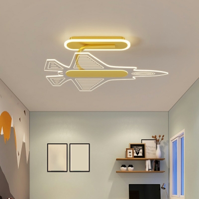 Flush-Mount Children's Room Style Acrylic Flush Mount Lamps for Living Room
