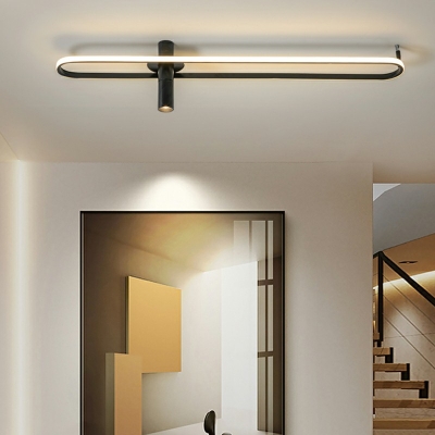 LED Linear Flushmount Lighting Living Room Dining Room Flush Mount Lighting Fixtures