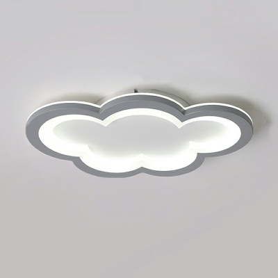 Modern Cloud Shape Ceiling Light Low Profile LED Ceiling Light for Bedroom