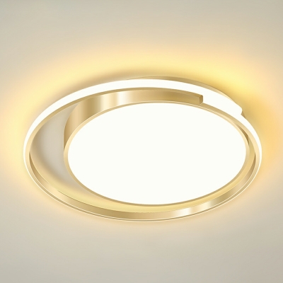 Modern Minimalist Ceiling Light LED Iron Flush Mount Light for Bedroom