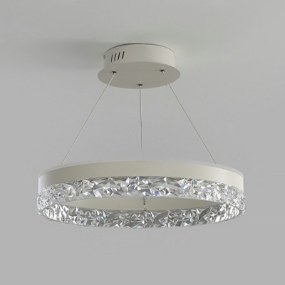 Modern Style Round Chandelier Lamp Acrylic Chandelier Light for Bedroom