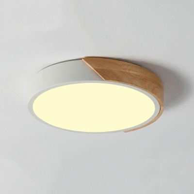 Nordic Macaron Ceiling Light Modern Simple LED Round Flushmount Light for Bedroom