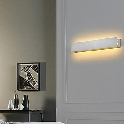 Nordic Style Strip Rotatable Wall Light Wood Wall Lamp