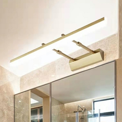 Postmodern Style Strip Wall Light Metal Wall Lamp for Bathroom