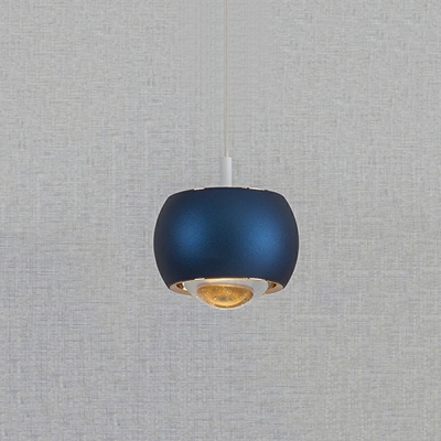 Single Head Aluminum Hanging Ceiling Lights Glass Luxury Bar Hanging Light Fixtures