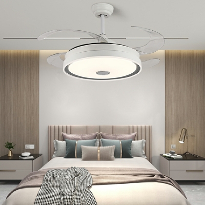 1-Light Hanging Ceiling Light Contemporary Style Round Shape Metal Pendant Lighting Fixtures