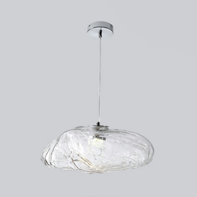 1 Light Modern Pendant Lighting Glass Hanging Lamp for Dining Room