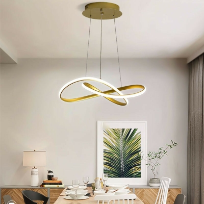 Hanging Lighting Kit Modern Style Acrylic Hanging Pendant Lights for Living Room