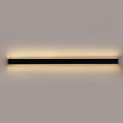 Linear Modern Wall Mounted Light Fixture Black Minimalism Wall Mounted Lamps for Bedroom
