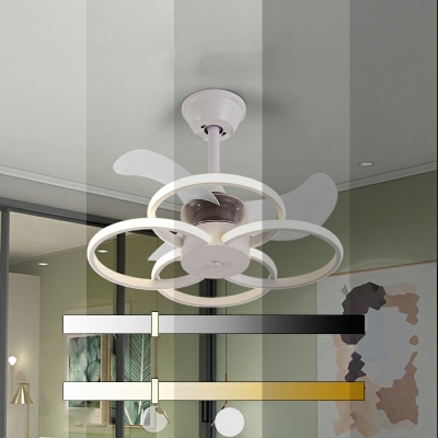 LED Flushmount Fan Lighting Fixtures Dining Room Bedroom Bar Flush Mount Fan Lighting