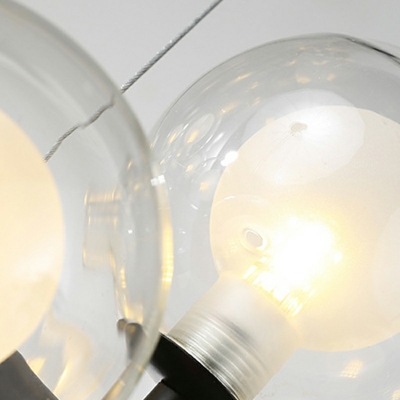 Modern Molecular Chandelier Lighting Glass Hanging Pendant Light for Living Room