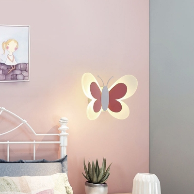 Modern Style Kid's Room Wall Light Iron Wall Sconces for Bedroom