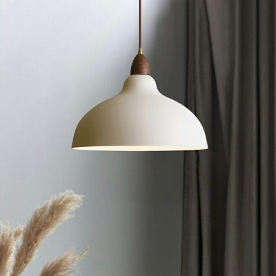 Nordic Postmodern Style Simple Single Chandelier Wooden Pendant Light
