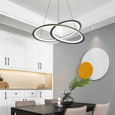 Pendant Chandelier Contemporary Style Acrylic Hanging Lamps for Living Room
