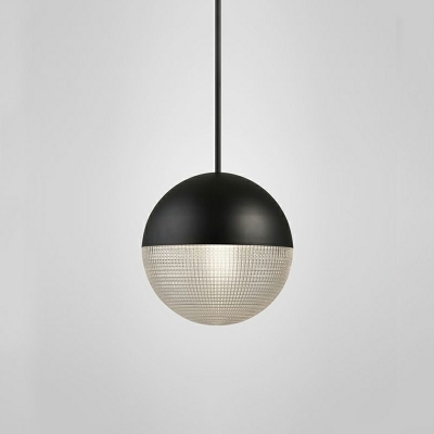 1 Light Contemporary Pendant Lighting Globe Glass Hanging Lamp