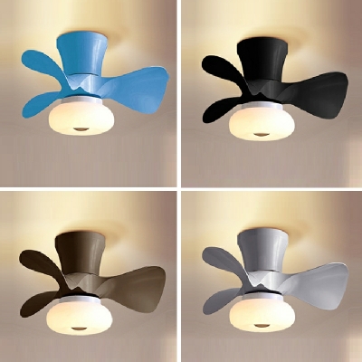 1-Light Flush Mount Light Classic Style Fan Shape Metal Close To Ceiling Chandelier