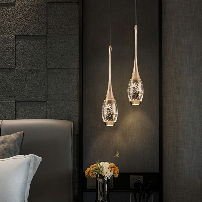 Light Luxury Style Pendant Lighting Fixtures Crystal Pendant Light for Bedside