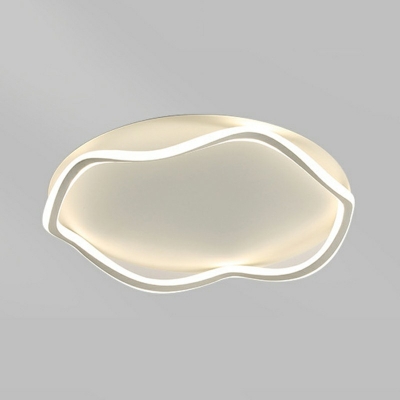 Modern Minimalist Ceiling Light  Nordic Style Acrylic Aluminum Flushmount Light for Living Room and Bedroom