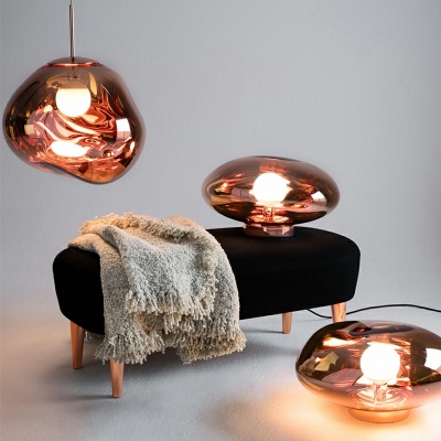 Modern Style 1 Light Pendant Lighting Glass Hanging Lamp for Dining Room